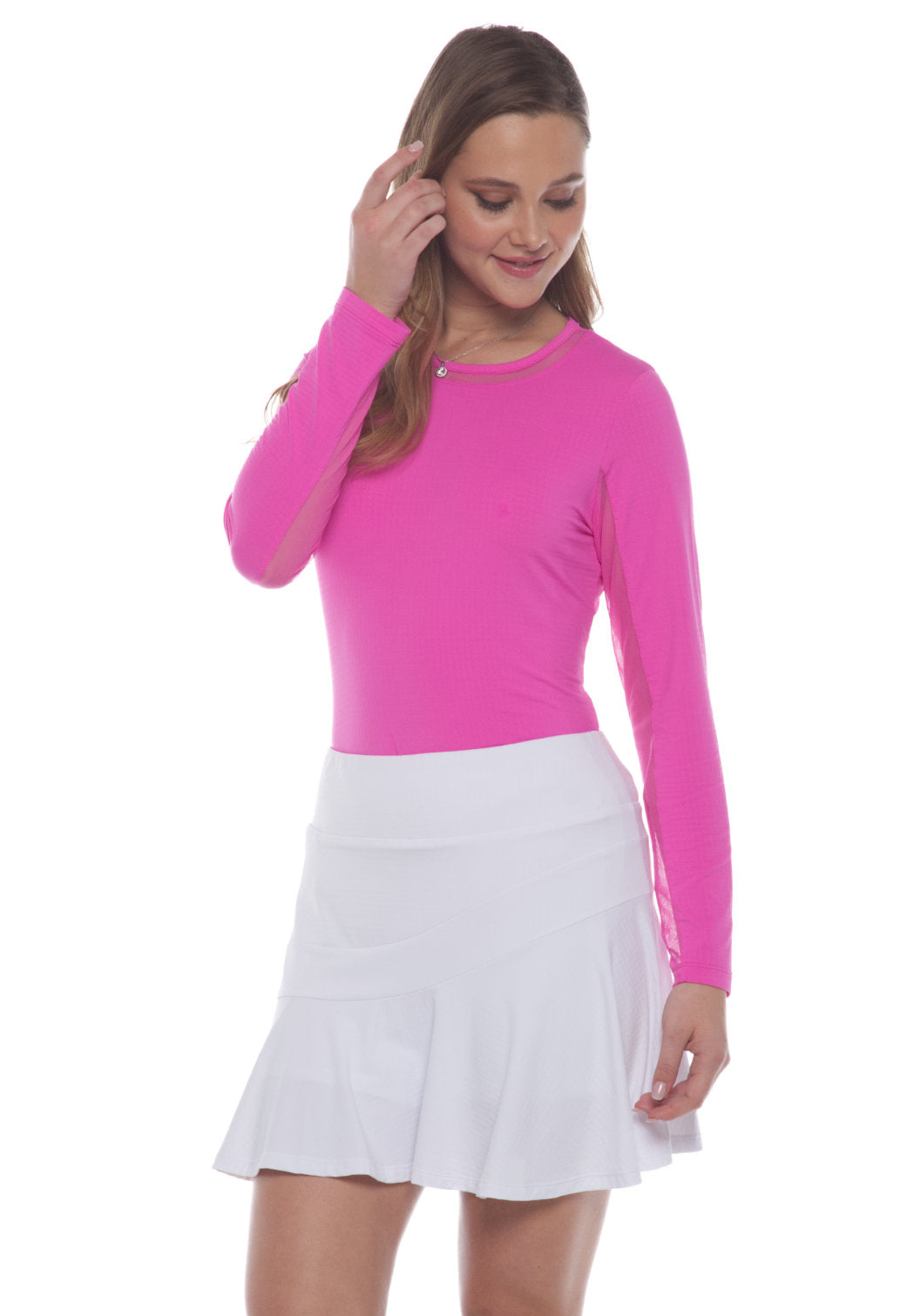 Ibkul Skort Solid Flounce Skort White 16 1 4 Peanuts and Golf