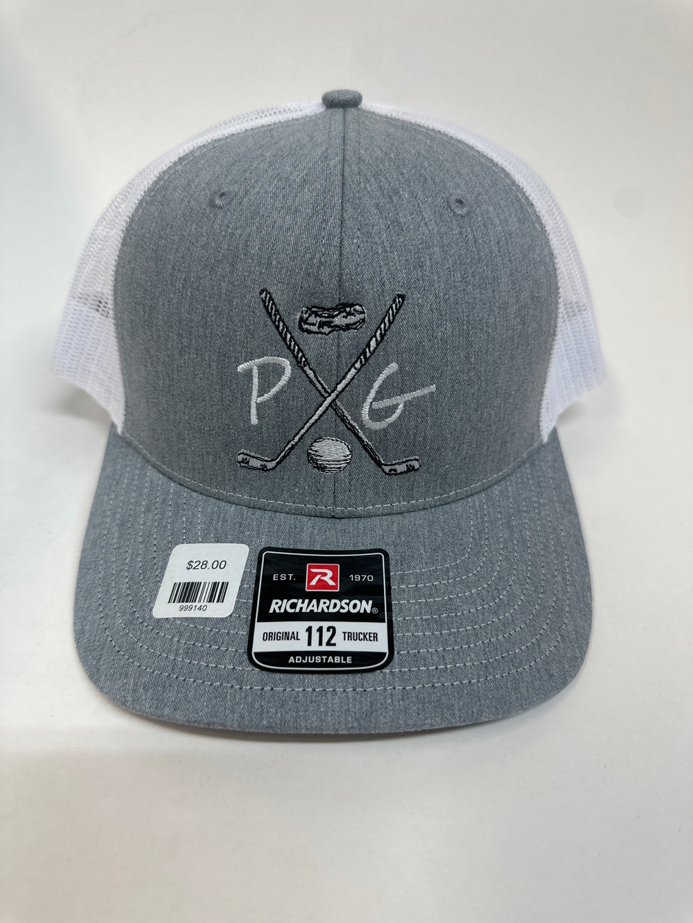 Peanuts and Golf Trucker Golf Hat - Grey/White