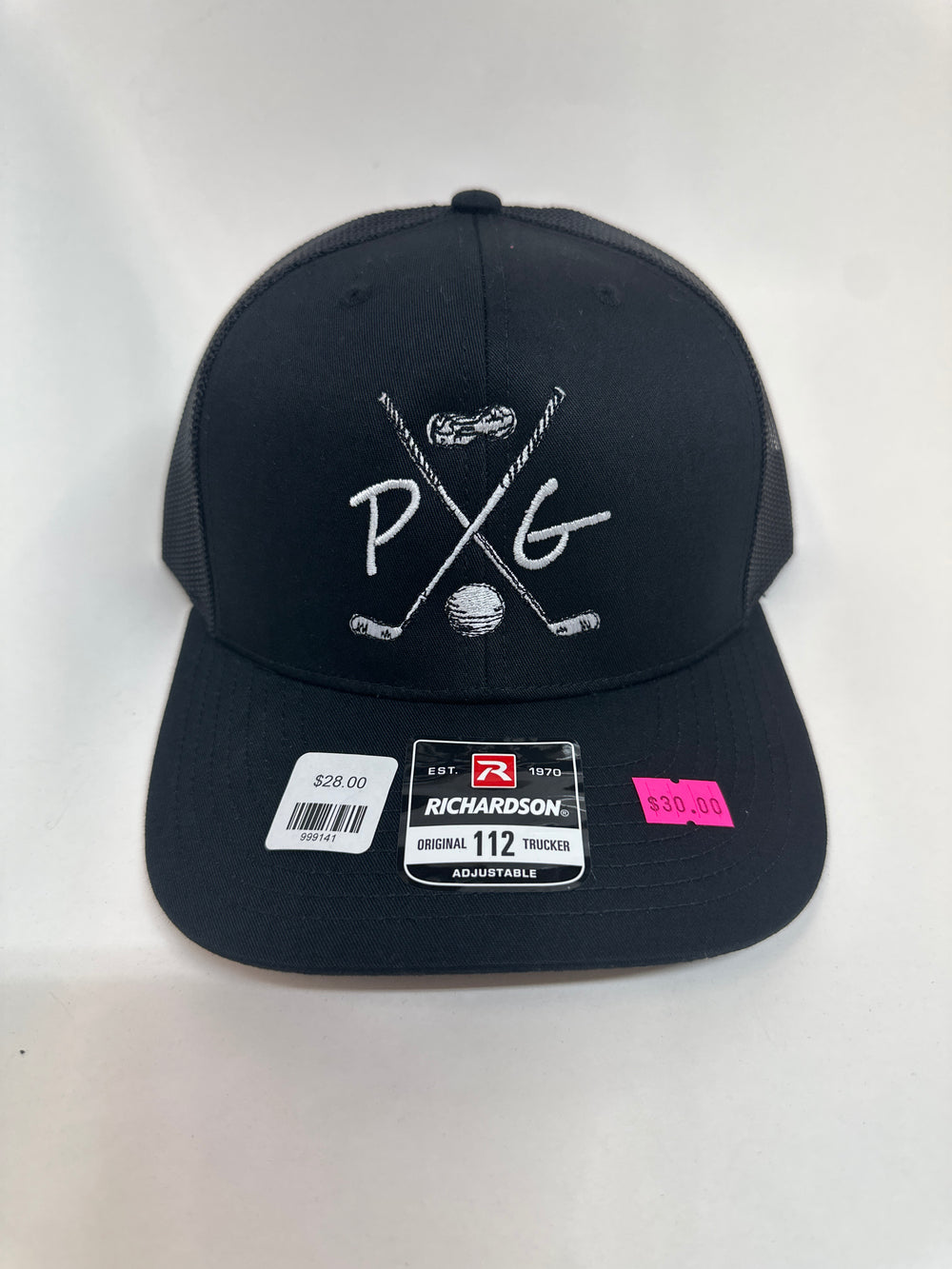 Peanuts and Golf Trucker Golf Hat - Black