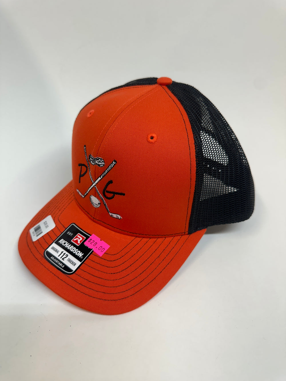 Peanuts and Golf Trucker Golf Hat - Orange/Black