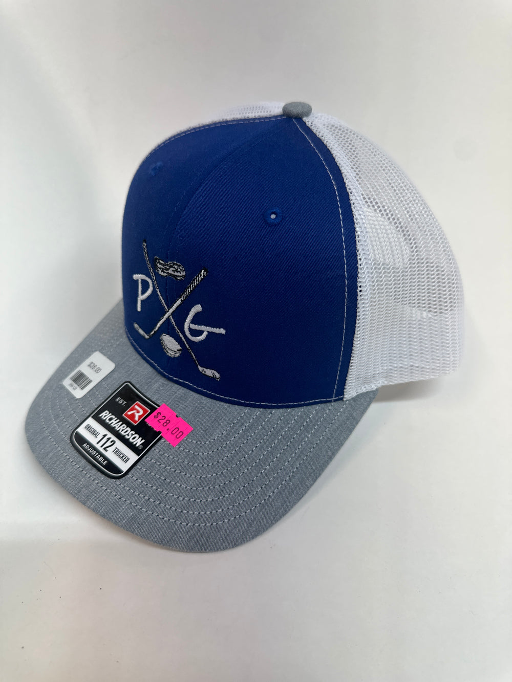 Peanuts and Golf Trucker Golf Hat - Royal/White