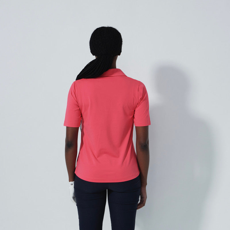 Daily Sport Bella Birdie Half Sleeve Polo Intense Coral