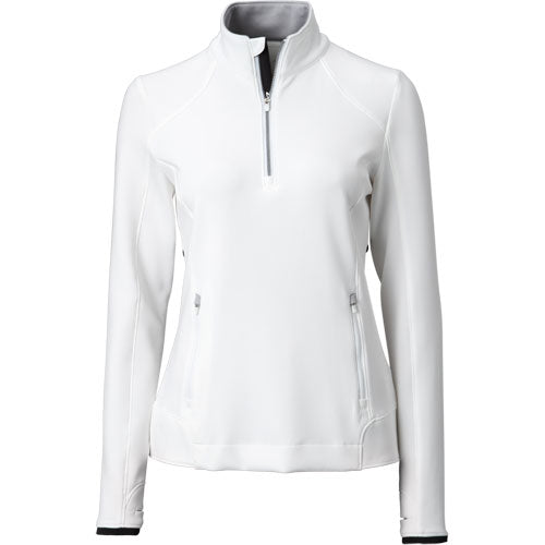 Zero Restriction Sofia Long Sleeve Pullover -  White/Silver