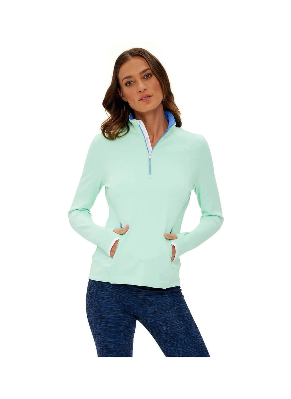 Zero Restriction Sofia Long Sleeve Pullover -  Daiquiri