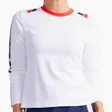 KINONA Morning Dew  Long Sleeve Golf Top - White