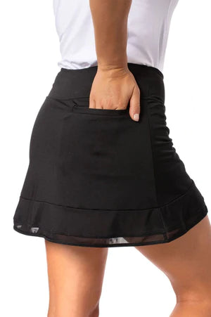 Golftini  Pull On Tech Skort   TOP GOLF  - Black/Black