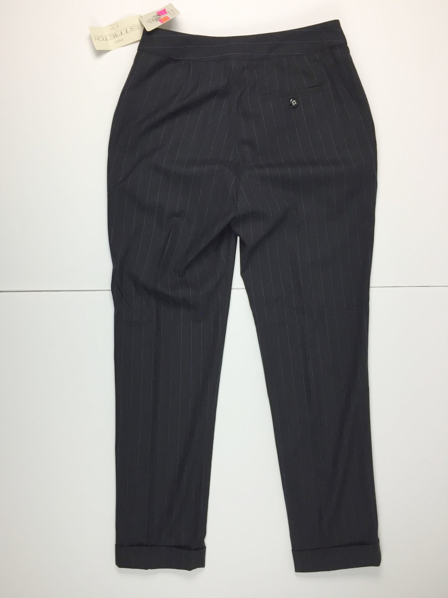 EP Pro Sport Black Golf Pant w/ Blue Pinstripe