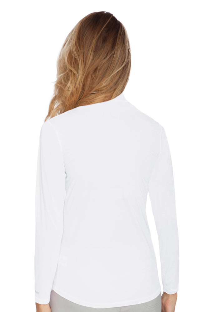 
                      
                        Jamie Sadock Sugar White Sunsense Mock Neck - UPF 30
                      
                    