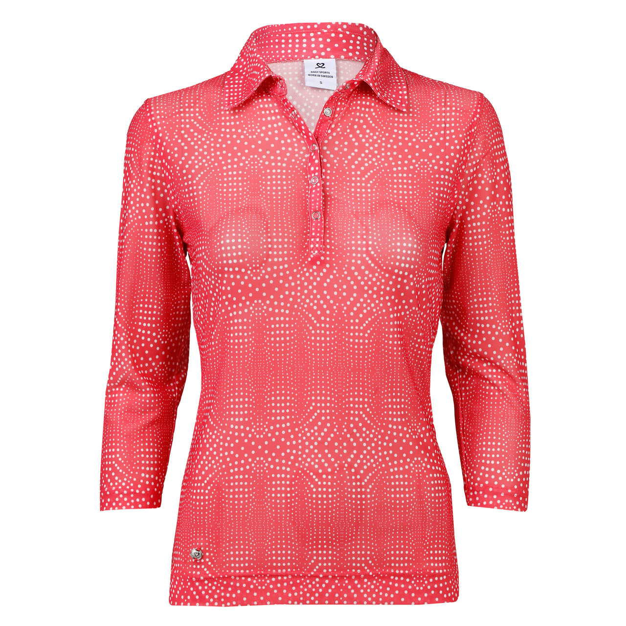 Daily Sport Aggie Watermelon Mesh 3/4 Sleeve Polo