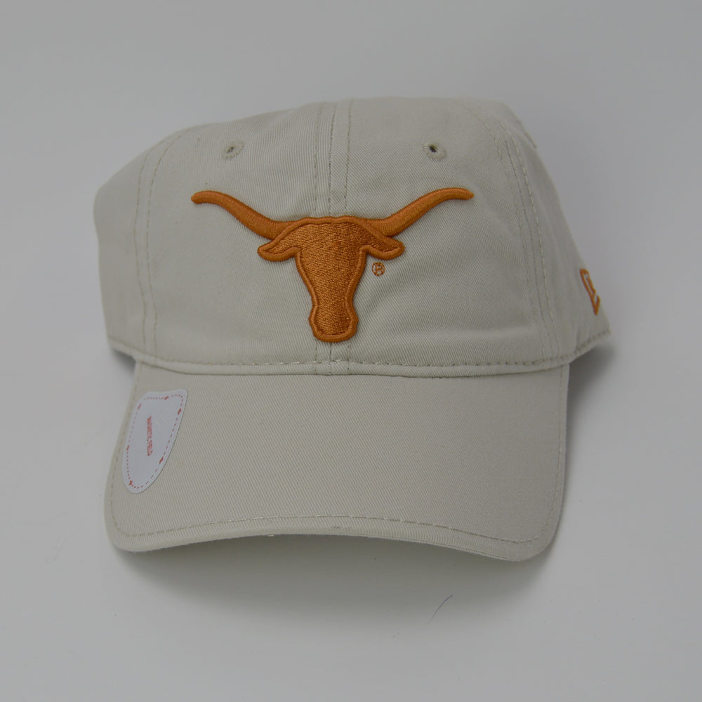 Texas Longhorns New Era Adjustable Golf Hat with Ball Marker - Khaki