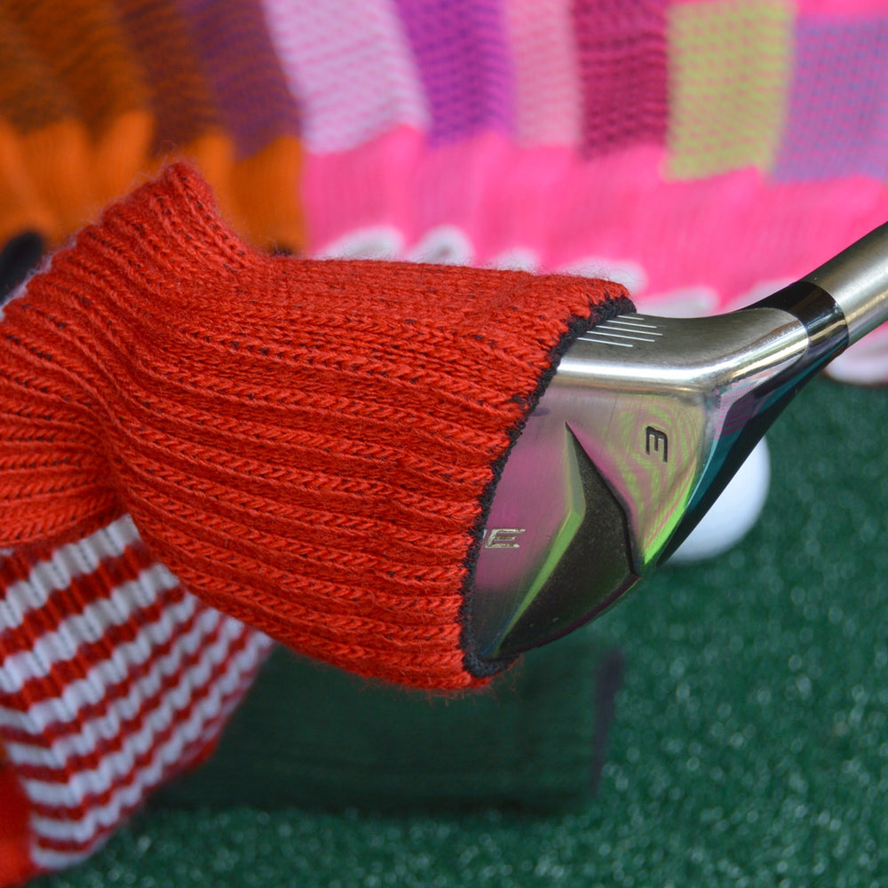 
                      
                        Light Orange and Silver Club Sock Golf Headcover
                      
                    