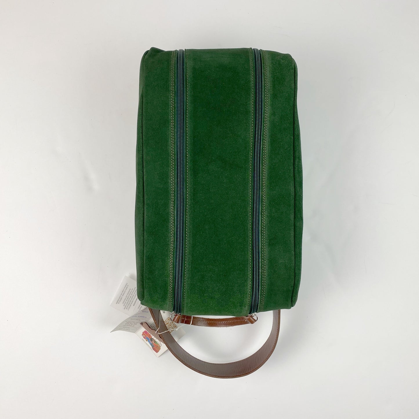 Barcelona Suede Shoe Bag - Peanuts and Golf in Dark Green