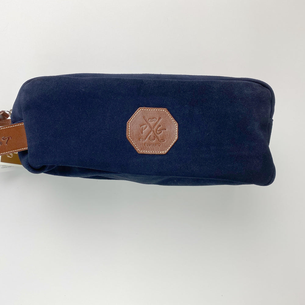 
                      
                        Barcelona Suede Shoe Bag - Peanuts and Golf in Navy Blue
                      
                    