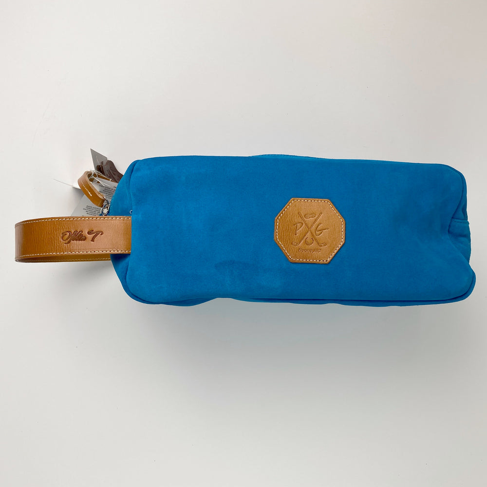 Barcelona Suede Shoe Bag - Peanuts and Golf in Royal Blue