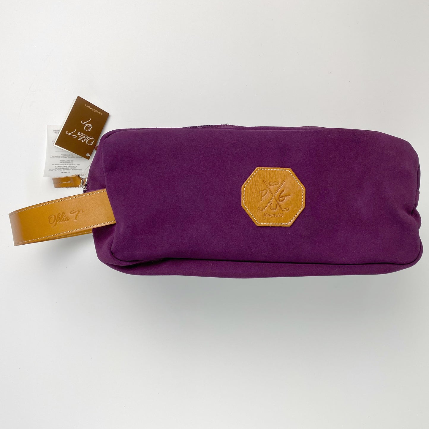 Barcelona Suede Shoe Bag - Peanuts and Golf in Purple