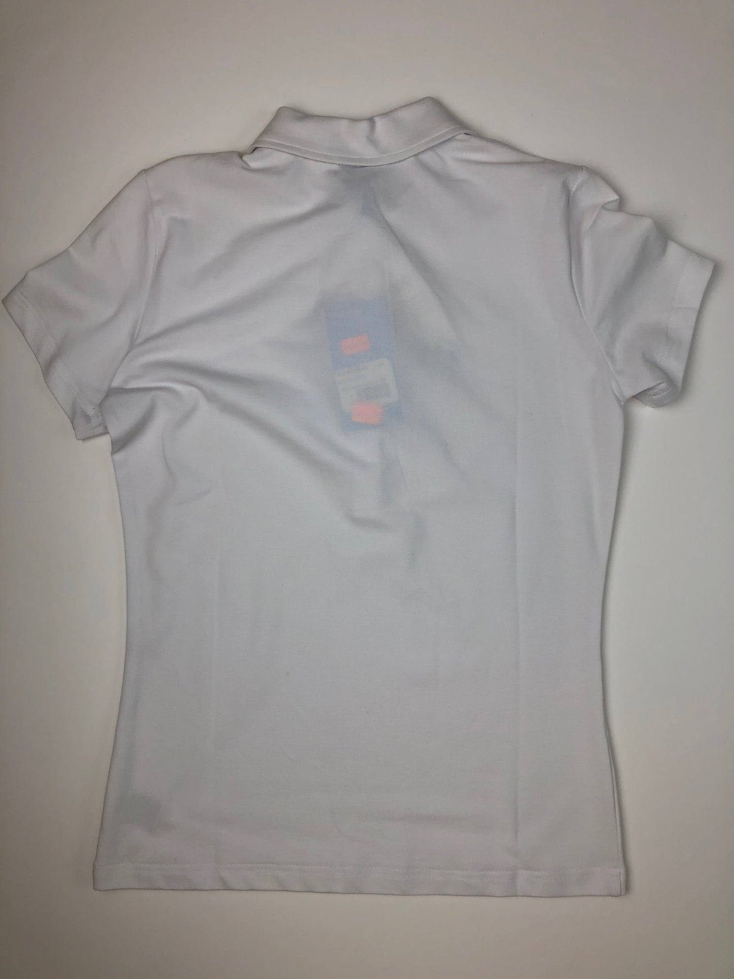 GG Blue White Golf Polo w/ Rhinestone Button