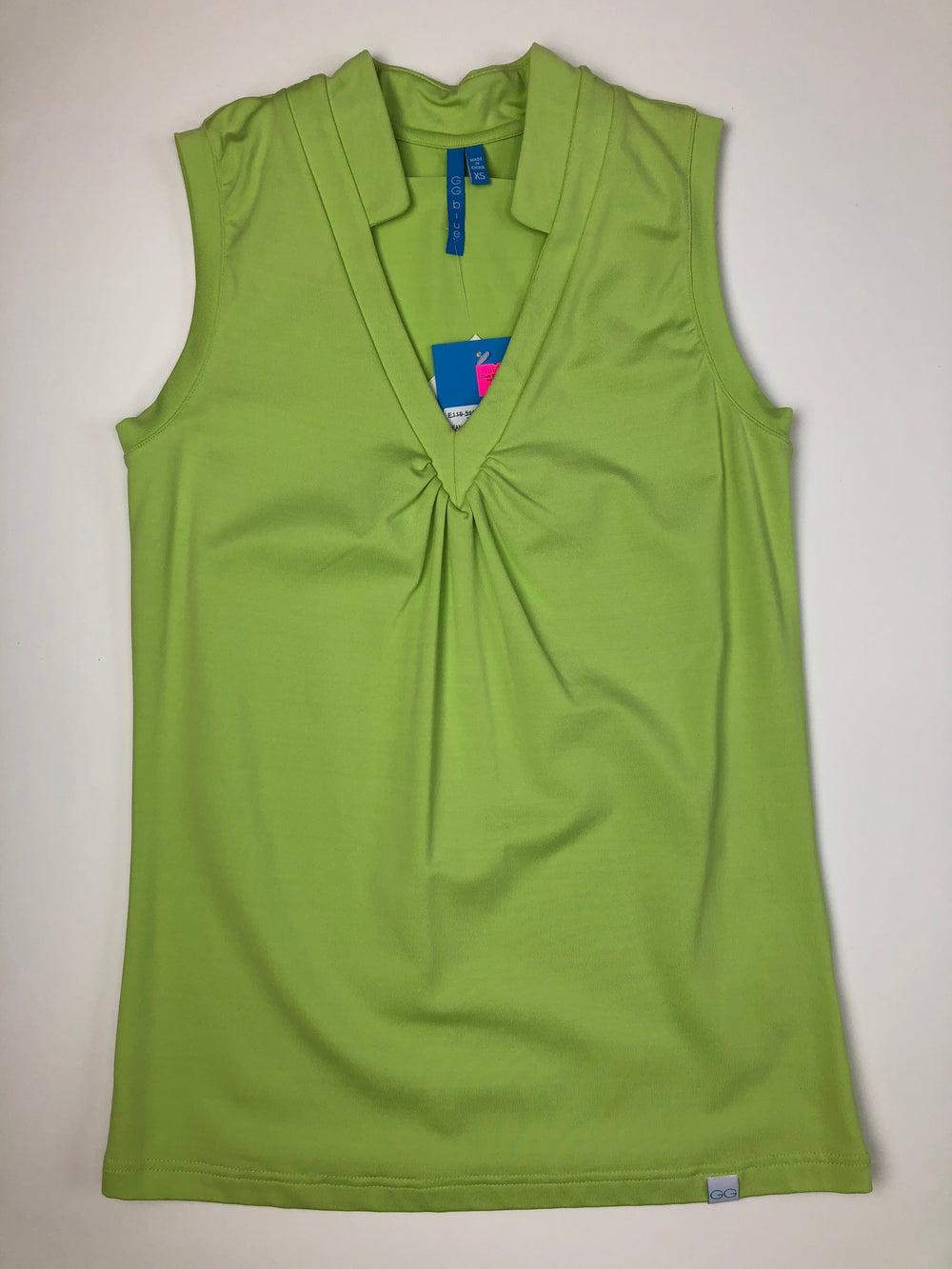 GG Blue Sean Lime Sleeveless Shirt