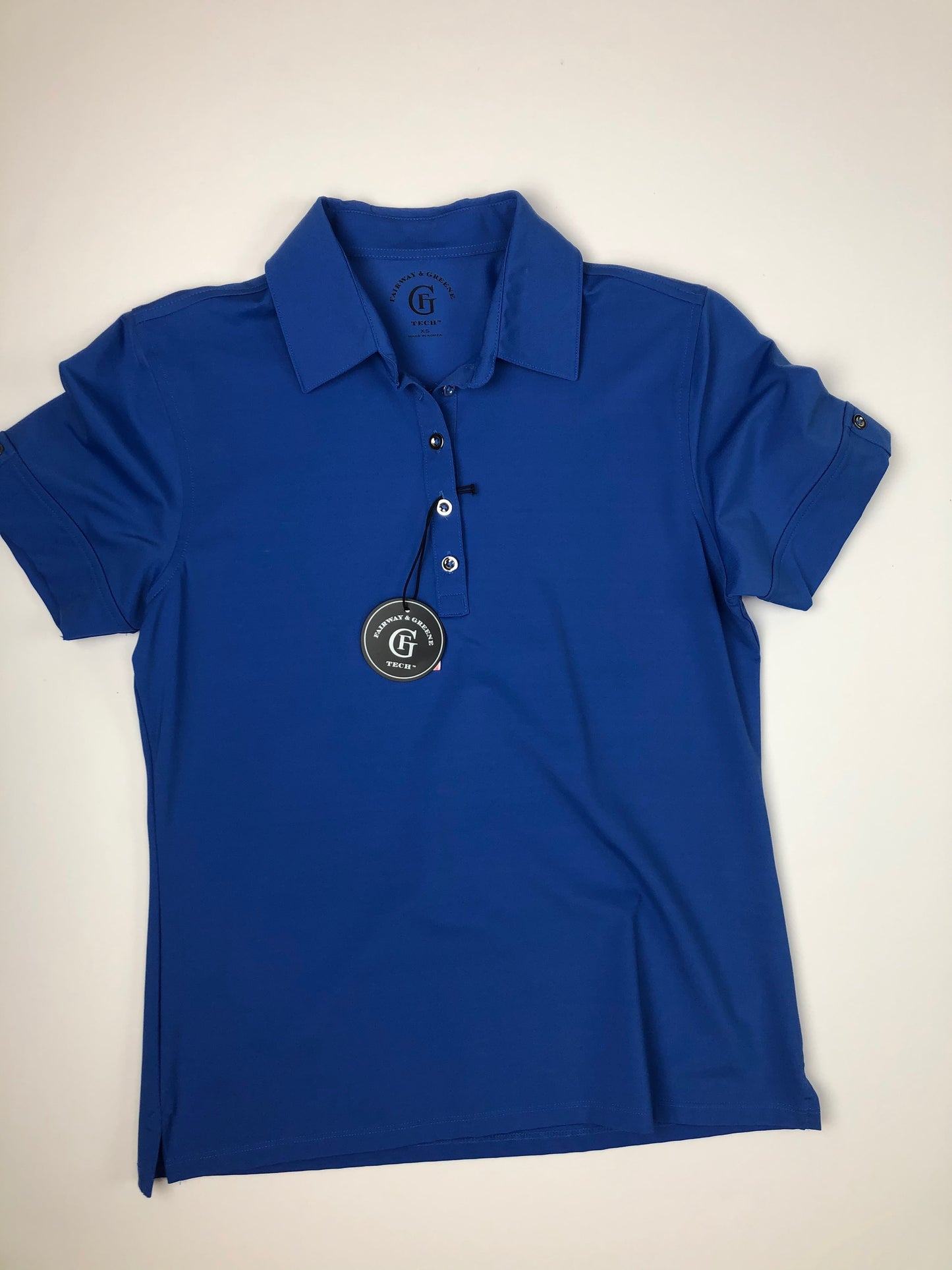 Fairway and Greene Blue Short Sleeve Polo