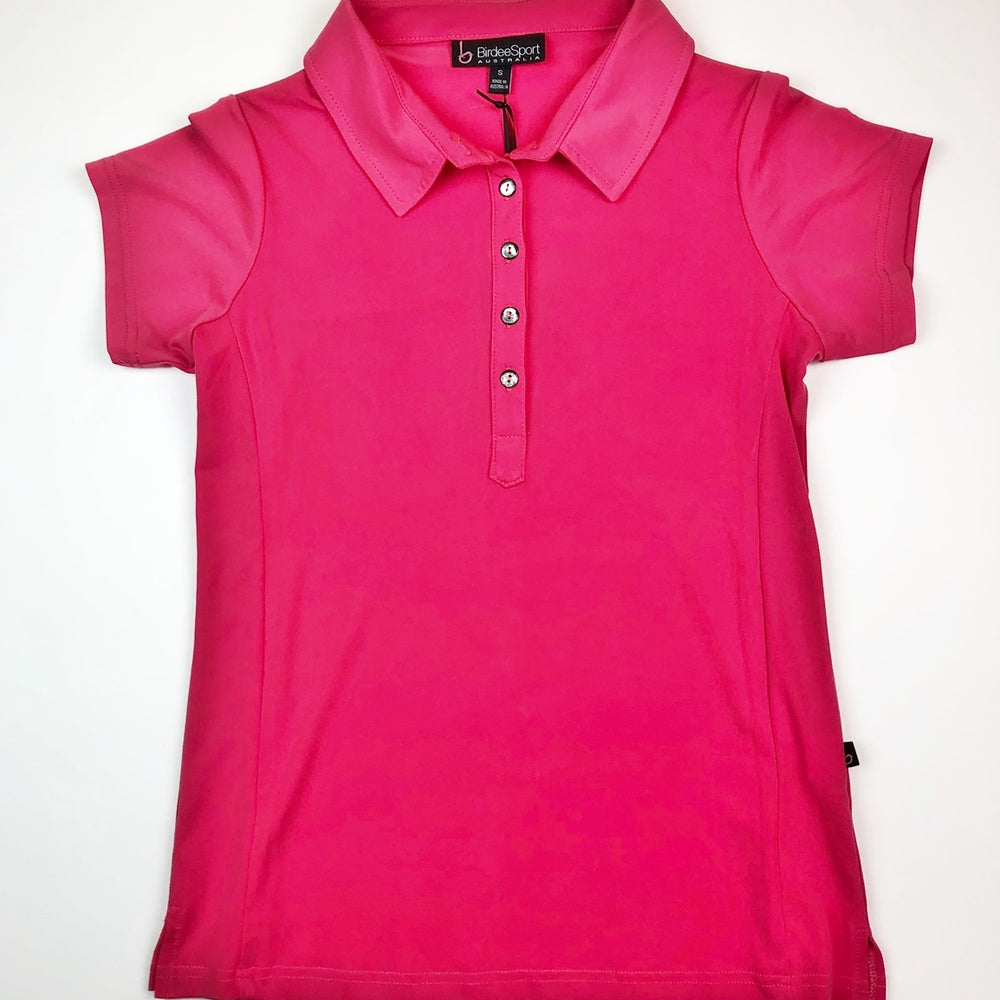 Birdee Sport Short Sleeve Polo in Pink