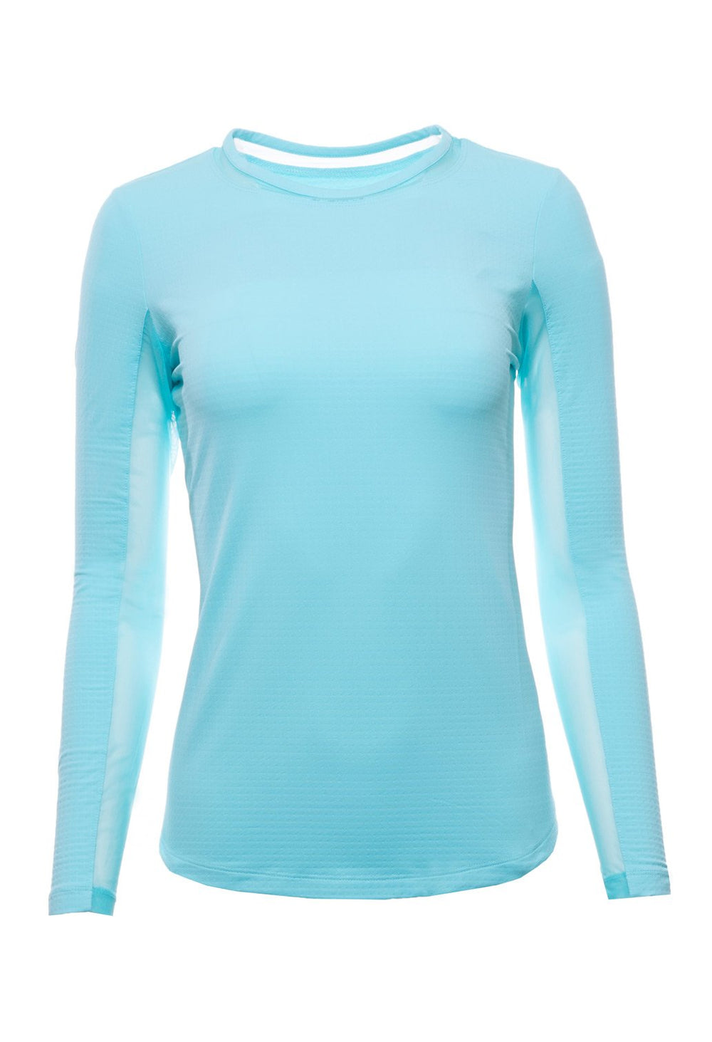 Ibkul Long Sleeve Crew Neck Sun Shirt: Seafoam | SPF 50