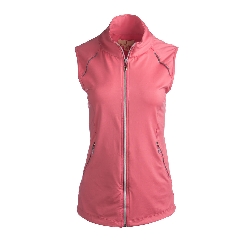 Sport Haley Sonya Full Zip Brushed Vest- Pink Grapefruit UPF 30