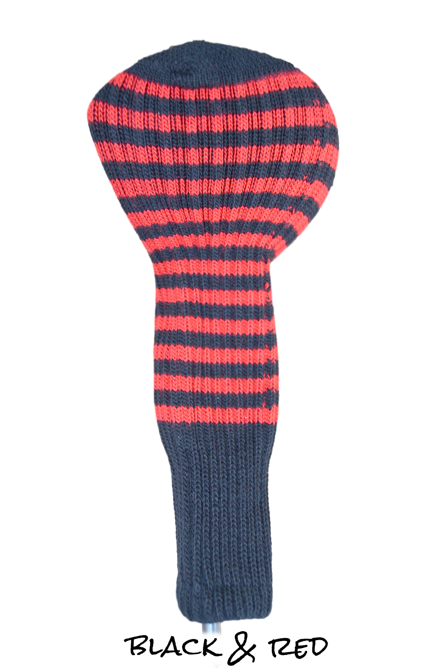 Black and Red Club Sock Golf Headcover