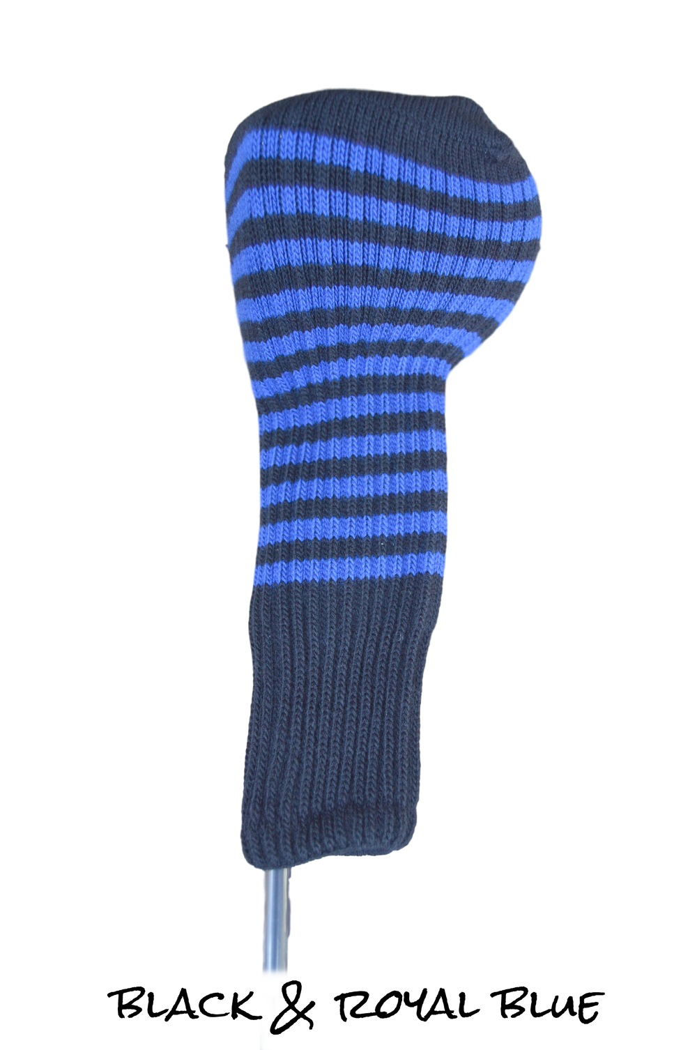 Black and Royal Blue Club Sock Golf Headcover