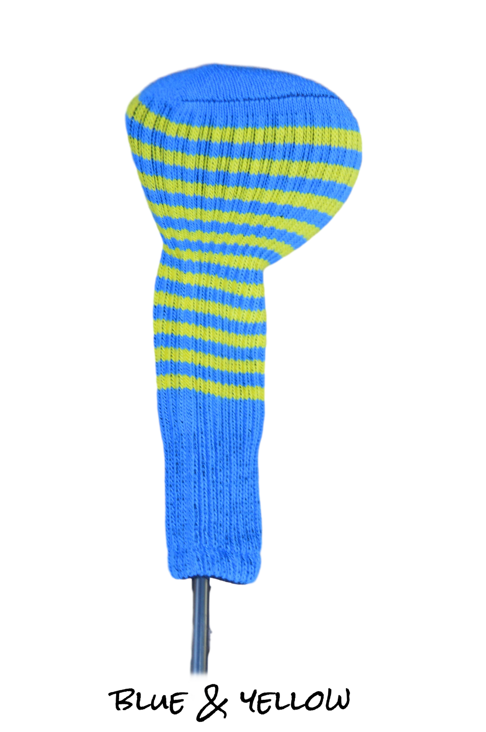 Blue and Yellow Club Sock Golf Headcover