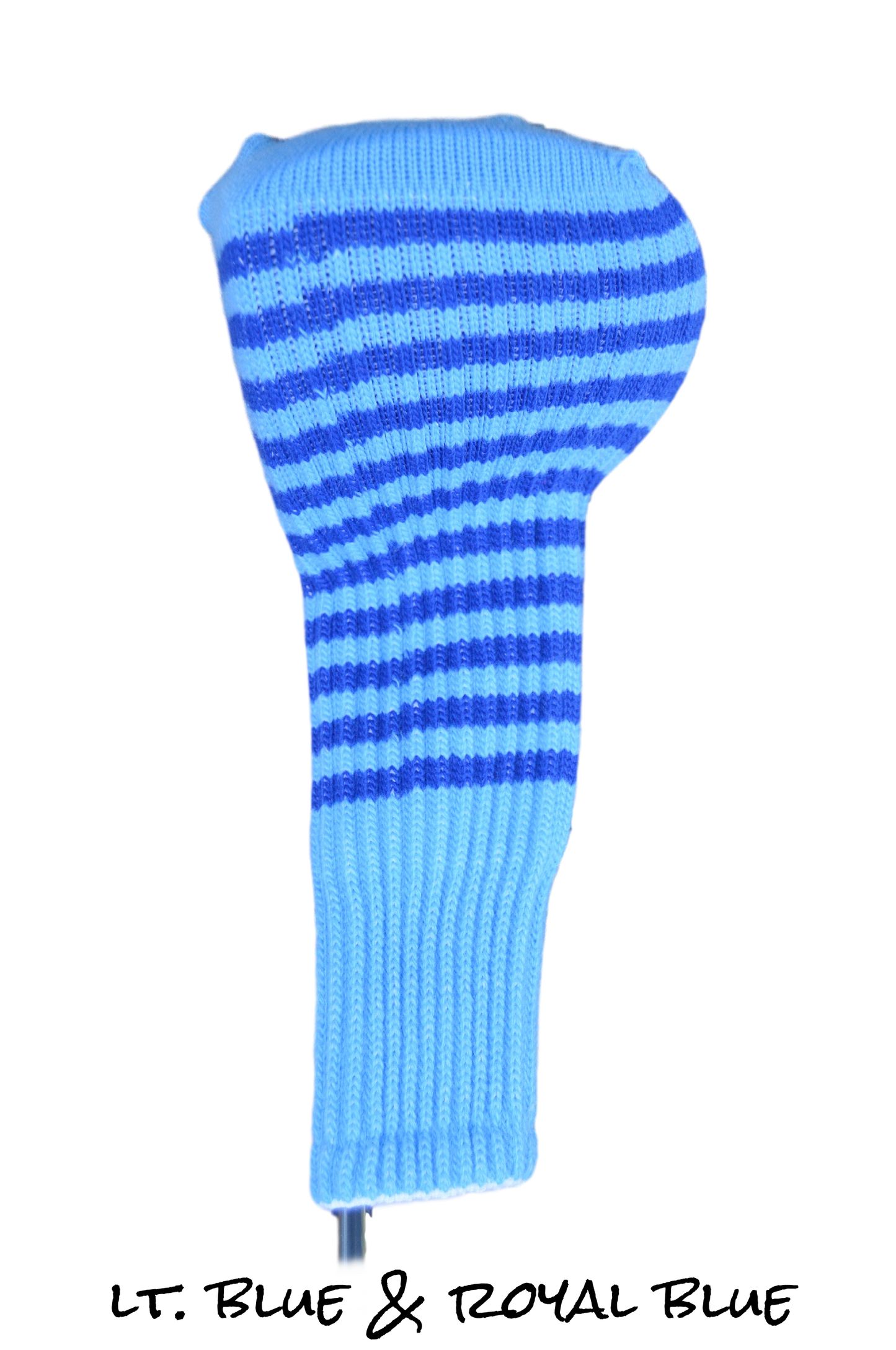 Light Blue and Royal Blue Club Sock Golf Headcover