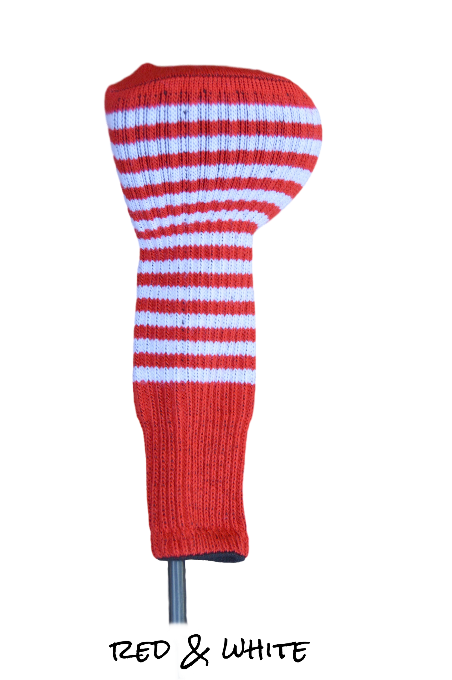 Red and White Club Sock Golf Headcover