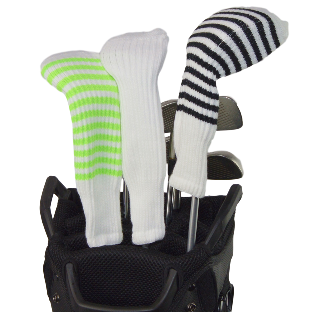 
                      
                        White and Ruby Pink Club Sock Golf Headcover
                      
                    